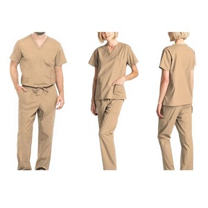 scrub nurse Hospital Uniforms <b>Doctor</b> Staff Nursing Workwear Surgical Hospital Medical Uniforms and Scrubs White Uniform - Product Image 1