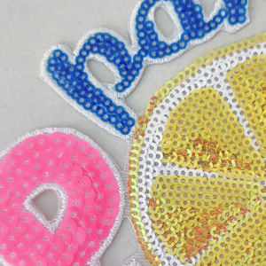 Parche Termoadhesivo de Lentejuelas con Diseño de Bebida para Fiesta de Verano - Product Image 2