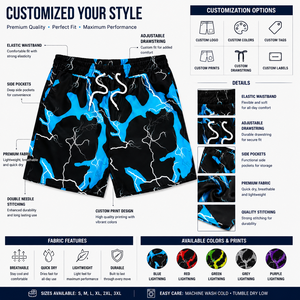Custom Men's High Quality Silk Screen Printing Breathable 100% <b>Polyester</b> Solid Casual Double Layer Mesh <b>Shorts</b> OEM Service - Product Image 2