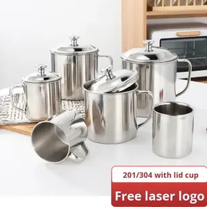 Tasse à eau pour petit-déjeuner Bold Blossom en acier inoxydable 316, épaissie, multi-usage, style américain, portable, écologique, pour usage domestique, compatible gaz - Product Image 5