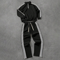 Traje de chándal personalizado de invierno con lavado ácido, pedrería, ecológico, estilo urbano, ligero, con capucha, cortavientos, totalmente estampado