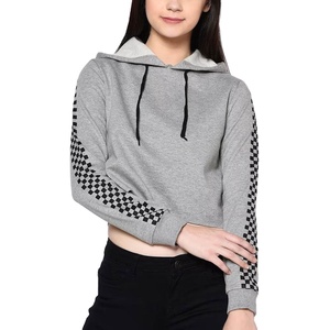 Sudadera Corta para Mujer, Precio Razonable de Fabricante al por Mayor, Ropa de Calle de Alta Calidad, Sudadera Corta Moderna para Mujer - Product Image 1
