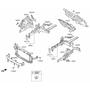 Optima Nouvelles pièces et accessoires pour voitures et camions Gauche 64501A8000 - Product Image 2