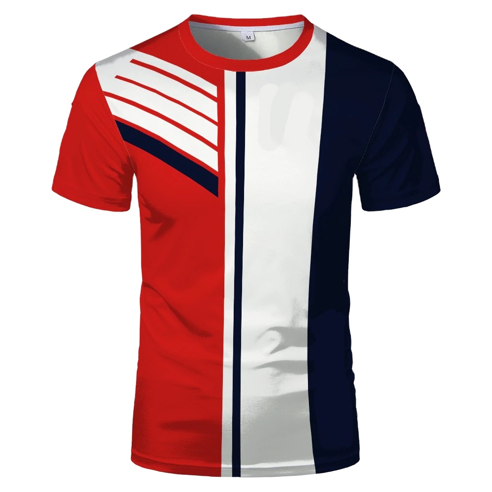 Sublimação Impresso Design Camisas T-shirt Futebol Esportes Casual Logotipo Personalizado e Design OEM Quick Dry Verão Unisex Homens