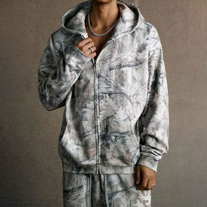 Conjunto de Sudadera con Capucha y Pantalones Deportivos Personalizados para Hombre, Transpirables, para Invierno, Estilo Urbano, 100% Algodón Grueso - Product Image 1