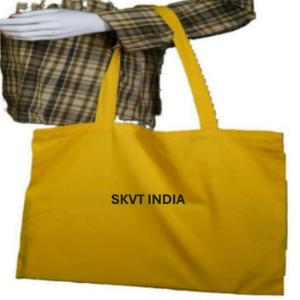 Custom Medium Organic Cotton Fashion Tote Bag Eco-Friendly Button Reusable Recyclable Grocery Shopping Beach Carrying - Product Image 2