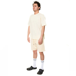 Shorts Bermuda en Coton Uni pour Homme avec Cordon de Serrage, Taille Mi-Haute, Tissu Tricoté Respirant, Style Décontracté, Prix Abordable - Product Image 4