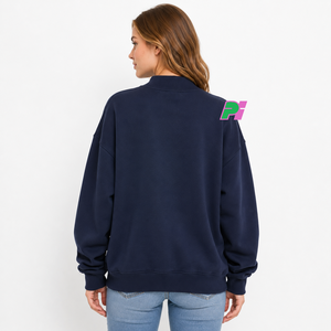Sweat-shirt à col montant pour femme avec inscription TENNESSEE et appliqué carte, épais et lourd, idéal pour l'hiver - Product Image 3