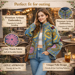 Chaqueta Bomber de Terciopelo Bordada a Mano Personalizada al por Mayor para Mujer, Abrigo de Boutique con Forro de Algodón Floral - Product Image 6