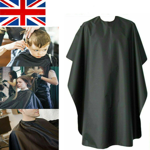 Capes de barbier longues de couleur noire, tissu résistant à l'eau, polyester, capes de coiffure unisexes, capes de coupe de cheveux - Product Image 2