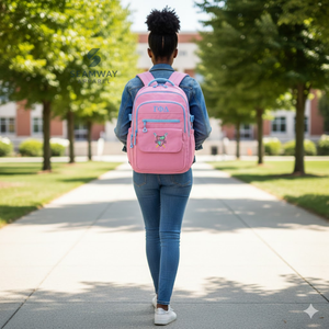 Gamma Phi Delta Sorority <b>Backpack</b> Stylish Bookbag Durable Cordura Daypack Large Capacity Rucksack Casual Travel Pack <b>For</b> <b>Women</b> - Product Image 4