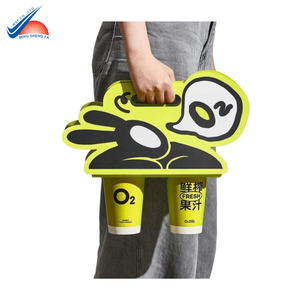 Boîte de transport de boissons recyclables | Emballage imprimé personnalisé pour boissons à emporter - Product Image 1