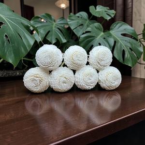 Difusor de Repuesto Hecho a Mano con Accesorios de Aromaterapia, Flores de Jazmín Secas, Tamaño: 4.5 cm, Flores de Madera Sola de Tailandia - Product Image 6