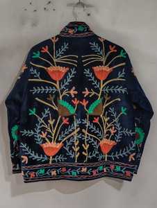 Venta al por mayor: Blusa informal de manga larga para mujer, estilo moderno indio, con bordado Suzani, forro de algodón ecológico vintage, corte regular. - Product Image 3