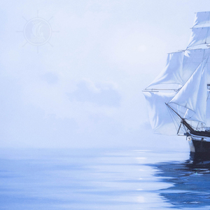 Moonlight's Reflection - <b>Canvas</b> Print Coastal Seascape <b>Wall</b> Art Ocean Night Painting Home Decor Gift Artwork 89Lx3.3Wx59.7H cm - Product Image 3