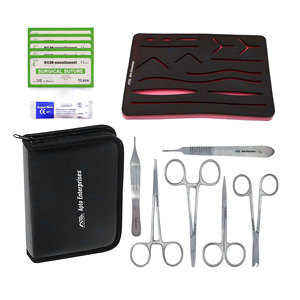 Surgical <b>Suture</b> Training With <b>Suture</b> Pad Class Demonstration Wholesale Surgical Instruments Medical Students Medical Instruments - Product Image 1