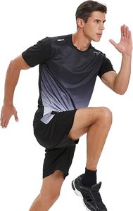 Conjunto Deportivo Personalizado para Hombre, Chaqueta y Pantalones Cortos para Gimnasio, Sublimado, Ropa Deportiva para Correr, Proveedor OEM ODM - Product Image 5