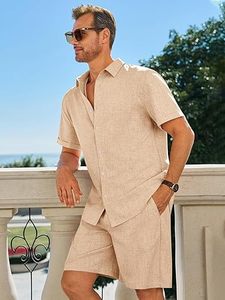 Men Summer <b>Knitted</b> Embroidered 100% Cotton Quick Dry Short Sleeve Custom Logo Joggers Suits <b>Set</b> Shirt and Short <b>Set</b> - Product Image 4