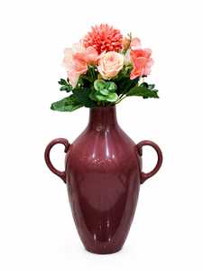 Vase à fleurs décoratif en verre le plus vendu avec poignées pour centres de table, mariages, événements festifs, disponible à la vente - Product Image 3