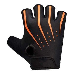 ถุงมือออกกำลังกายแบบครึ่งนิ้วสำหรับผู้ชาย ระบายอากาศได้ดี พร้อมแผ่นรองฝ่ามือ ปิดด้วยแถบตีนตุ๊กแก ผลิตจากวัสดุหนัง สำหรับฟิตเนสและยกน้ำหนัก - Product Image 5