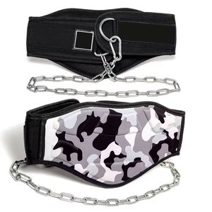 Hot Selling Weightlifting Dip Belts for Bodybuilding <b>Training</b> <b>Weighted</b> Dips Chain Pull Ups with Back Support - Product Image 6