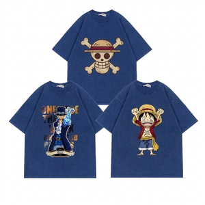 เสื้อยืดโอเวอร์ไซส์คุณภาพสูง ผ้าฝ้าย 100% สำหรับผู้ชาย พิมพ์ลายโลโก้ 3 มิติแบบนูน  งานพิมพ์ลายกราฟิกหนาแน่น  ผลิตตามแบบที่กำหนด - Product Image 2