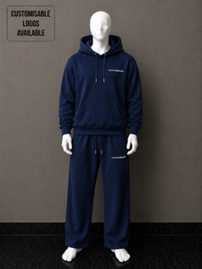 Conjunto de 2 piezas personalizado de ALTA CALIDAD, tejido grueso de 350GSM 400GSM 450GSM, sudadera con capucha y pantalones deportivos unisex de tejido técnico grueso y holgado. - Product Image 1