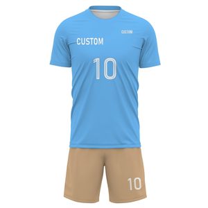 Wholesale Custom Size Breathable Lightweight Men's Soccer Uniform Short Sleeve Sustainable Soccer Wear - Product Image 3