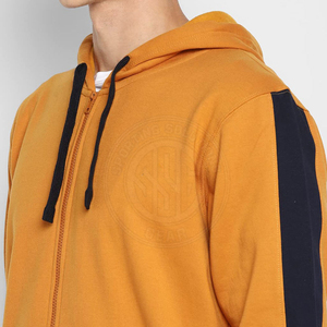 Sweat à capuche zippé pour homme, fermeture éclair intégrale, coupe confortable, tissu doux, vêtement décontracté, sweat à capuche élégant, basique pour un usage quotidien et streetwear - Product Image 6