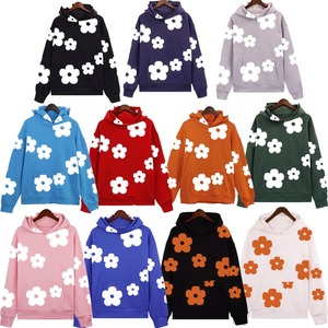 2026 Top Selling Wholesale Supplier OMMiZ Heavyweight Designer Denim Cotton Letter Tears Puff Print Baping Spider <b>Hoodie</b> 1.1 1 - Product Image 2