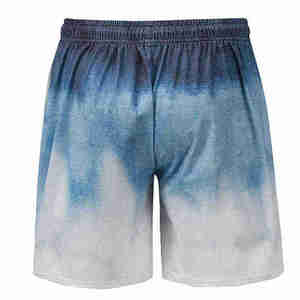 Solid Color Breathable Men's Summer T-Shirt and Shorts <b>Set</b> O Neck Gym Wear Printed Design 100% Cotton - Product Image 5