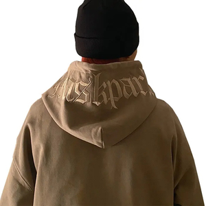 Vente directe d'usine, sweats à capuche avec impression en relief, nouvelle arrivée, vêtements d'extérieur, sweats à capuche en coton mélangé avec impression en relief - Product Image 2