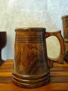 Taza de Madera 100% Natural Hecha a Mano para Cerveza, Bar y Mesa, con Empaque Personalizado y Venta a Precio Económico - Product Image 5