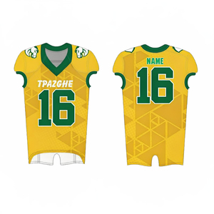 Uniforme de Fútbol Americano Sublimado Personalizado OEM, Transpirable, Impreso con el Nombre del Equipo Universitario para Jugadores Jóvenes - Product Image 6