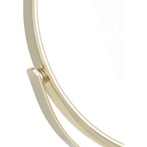 Specchio da Tavolo Rotondo con Ingrandimento 1X/5X, Riflessione Nitida, Cornice in Ferro, 18,3 x 12,5 cm, Specchio Dorato per Vanità - Product Image 4