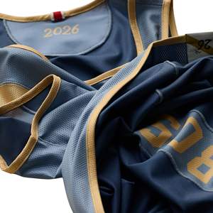 OEM/ODM Custom Team Logo Sublimated Breathable Eco-Friendly Marathon <b>Running</b> Singlets Quick Dry Spandex/Polyester Mesh Sport - Product Image 4