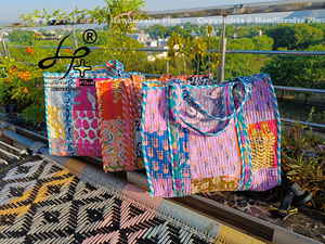 Ladies Summer Tote <b>Bag</b> Quilted Cotton Lightweight <b>Overnight</b> Carry Travel Customizable Floral Weekender <b>Bag</b> Premium Quality - Product Image 5