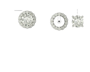 SUPER FIT CUT LAB DIAMOND EARRING SOLID GOLD 18KT Rhodium Plated IGI Certified Everyday Wear Glam Events PARTY WEAR GIFTING - Product Image 2