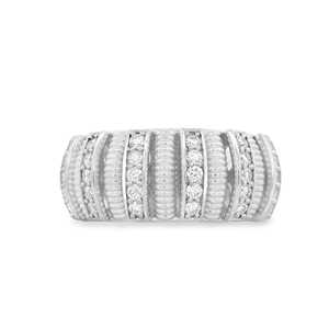 Thick Statement Cocktail Bands 1 Ct Round Lab Grown <b>Diamond</b> Dome <b>Rings</b> 10k 14k 18k Solid Real Gold Pave Set Luxury For Men Women - Product Image 3