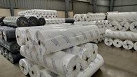 Tissu non tissé 100% polypropylène spunbond antibactérien et anti-mites, motif croisé/à pois, poids moyen, marque RENO, taille personnalisée
