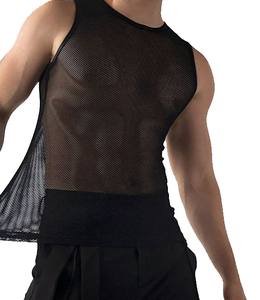 Camiseta Deportiva de Alta Calidad Personalizada sin Mangas con Cuello Redondo, Logotipo al por Mayor, Secado Rápido, Transpirable, de Spandex/Algodón, para Gimnasio y Entrenamiento Muscular - Product Image 1