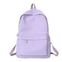 Mochila Escolar Unisex Impermeable de Nailon con Cierre de Cremallera y Patrón de Letras, Resistente para Estudiantes de Secundaria y Viajes