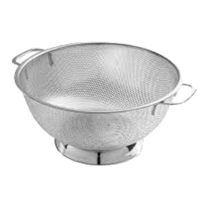 Colador de acero de silicona de grado alimenticio, colador de cocina, Ahorrador de espacio, colador plegable, bolsa de plástico con logotipo - Product Image 1