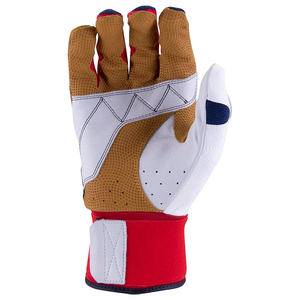 Gants de frappe en cuir rouge, blanc, bleu, marron, respirants, avec fermeture auto-agrippante, unisexes, pour adultes, pour l'entraînement - Product Image 5
