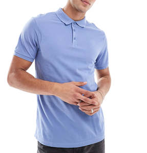 Chemises de golf pour hommes à manches courtes en coton 100% - Tailles grandes - Logo personnalisé avec broderie - Chemises polo pour hommes - Product Image 1