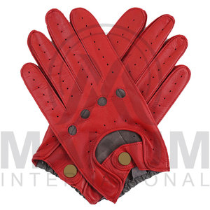 Gants de conduite pour hommes en cuir avec fonction tactile, fabriqués au Pakistan - Product Image 2