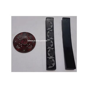 Porta Incienso de Piedra Jabonosa Natural Tallada a Mano con Diseño Floral, Producto Único Hecho a Mano, Finamente Pulido para el Hogar y como Regalo - Product Image 2