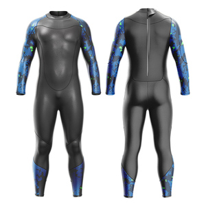 Combinaison de plongée intégrale unisexe personnalisée à manches longues en néoprène pour le surf, la plongée et la natation, professionnelle, toutes saisons, 2,0 mm, fermeture éclair sur la poitrine - Product Image 2