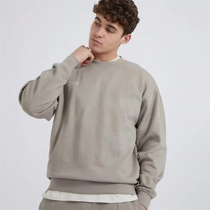 Sudadera con capucha personalizada para hombre, de algodón grueso, estilo urbano, para invierno, OEM, al por mayor, para hombre, oversize, cuello redondo, color liso - Product Image 3