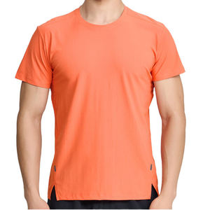 T-shirt de sport en polyester et élasthanne, 6 couleurs, tricoté, écologique, respirant, séchage rapide, élastique, uni, pour homme, idéal pour la gym - Product Image 4